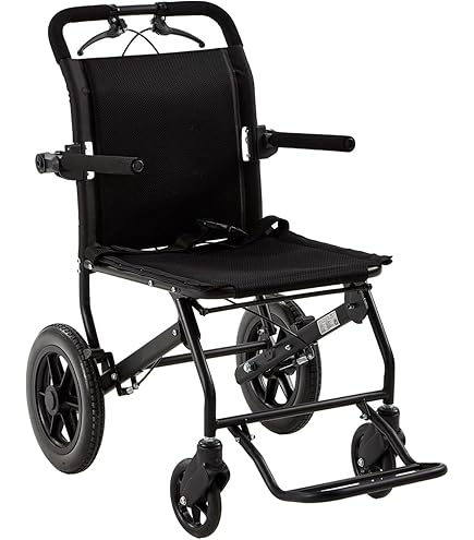 【機内持ち可能　軽い】アルミ製車椅子　折りたたみ可能　耐荷重100kg 車椅子 アルミ製 軽量 機内持ち込み 折りたたみ キャリーハンドル 自立