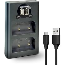 Amazon | SIXOCTAVE BLX-1 用 デュアル USB 急速互換充電器 カメラ