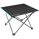 Rock Cloud キャンプテーブル 折りたたみ 41x35cm アルミ ロールテーブル コンパクト 超軽量 アウトドア 運動会 BBQ ハイキング ビーチ 収納袋付き