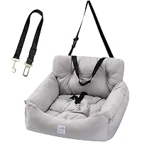 Siège Auto Surélevé Pour Chien Chat - Coussin Voyage Pliable Respirant Avec Sangles - Portable Lavable