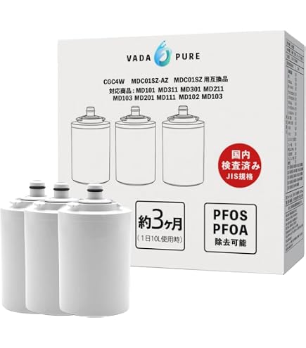 Amazon | 浄水器 蛇口直結型交換カートリッジ (MDC01S×3個入り