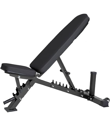 Amazon.co.jp: Inspire Fitness折りたたみベンチ - 平らに敷く - 下降
