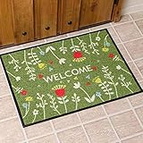 洗えるウェルカムマット 玄関マット（屋外） 50×70cm・ガーデン2