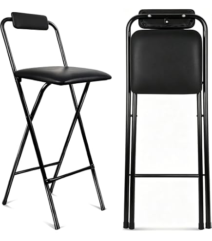 Dulton S245-86ABK Bar Stool, Antique Black, Height 23.6-31.5 x