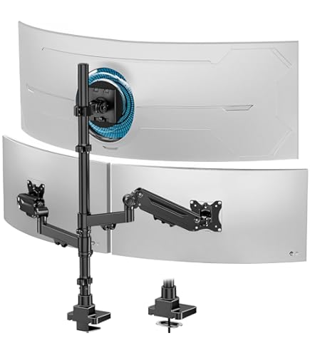 Amazon.co.jp: WORLDLIFT PCモニターアーム トリプル 3画面 上下 縦 17