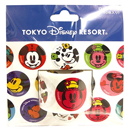 ミッキー ミニー フェイス柄 ロール シール ディズニー ギフト ラッピング シール プレゼント 用品 ディズニーリゾート限定 グッズ 文具百貨