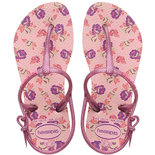 (ハワイアナス)havaianas キッズ フリーダム ペイント KIDS FREEDOM SL PRINT CF ビーチサンダル 【hav84】 31-32/20.0-21.0cm パールピンク-6615 [並行輸入品]