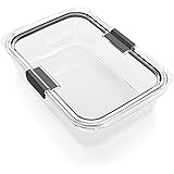 Rubbermaid Brilliance Food Storage Container, Large, 9.6 Cup, Clear 2024351