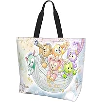 Amazon.co.jp: ダッフィーフレンズ エコバッグ 買い物袋 手提げ
