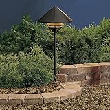 Kichler Lighting 15211BKT Large One Tier 1-Light 120-Volt Path & Spread Light, Textured Black with H