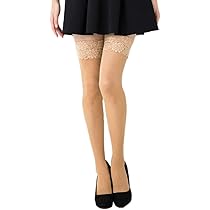 Amazon.co.jp: MORE ラメ入り シャイニー ガーターストッキング