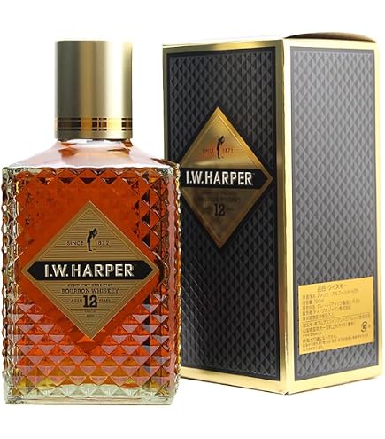 Amazon.co.jp: IWハーパー 12年 バーボンウイスキー 43度 750ml(箱付き