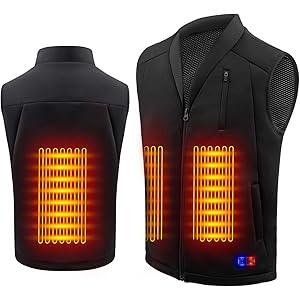 【2020年最新バージョン】BIBURY電熱ベスト 電熱ジャケット 充電式ヒート USB 加熱 バッテリ男女兼用 ー給電…