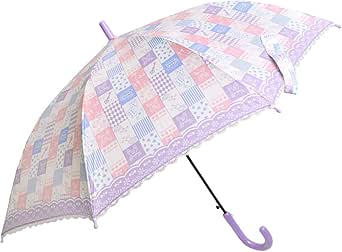 Amazon Co Jp キッズ 傘 かわいい 女の子 長傘 小学生 通学 55cm カサ ジュニア おしゃれ 雨傘 キッズ 女子 軽量 傘 パステル フリル ファンシー レディース 服 ファッション小物