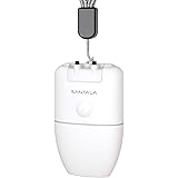小型空気清浄機 個人用空気清浄機 首掛け式 PM2.5 花粉 静音 USB充電式 マイナスイオン空気清浄機 (White)