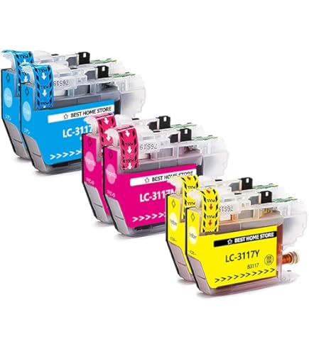 Amazon.co.jp: ブラザー用LC3117 LC3117-3CL (C/M/Y) 互換インク