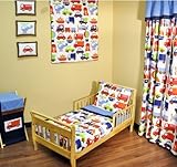 Transporation Multicolor 4 pc Todler bedding set by Bacati [並行輸入品]