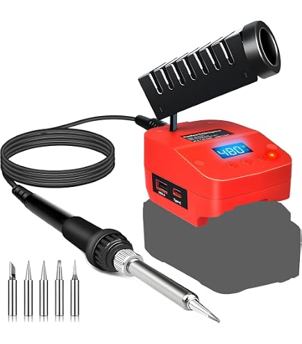 Cordless T12 Soldering Iron Station For Dewalt 20V Battery Rework DIY Portable