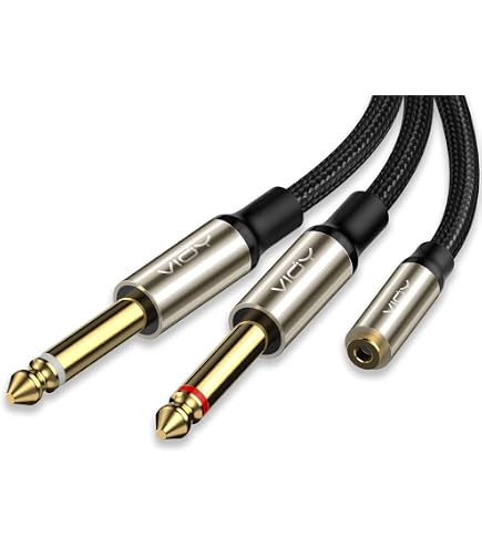 2-Pack Philmore 3.5mm 1/8" Stereo To Mono Male/Female Right Angle Audio Adapter