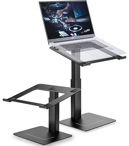 Hercules DJ Laptop Stand/Holder w/Adjustable Angle/Height Mixer