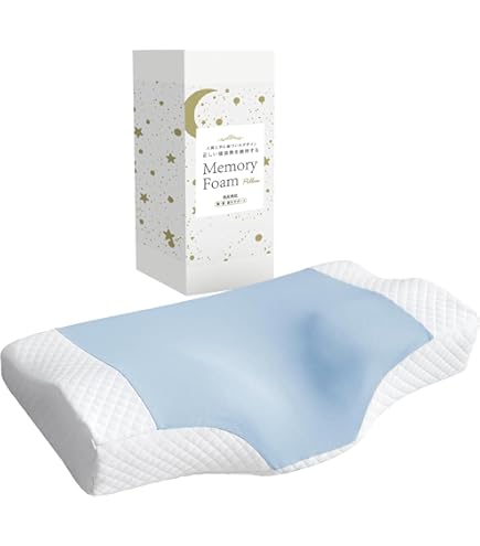 Amazon｜デリラ枕 | 頸部メモリーフォームサイド、背中、うつ伏せ枕