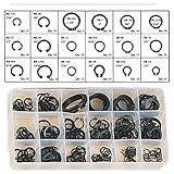 DovetailスナップリングAssorted 300-pieceで設定ブラック仕上げ: hw-01225