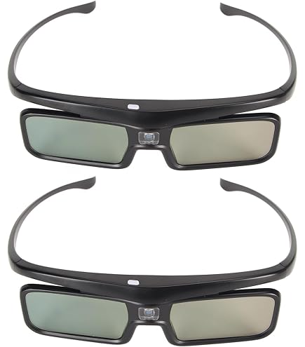 Valerion DLP Link 3D Glasses, Rechargeable Active Shutter Eyewear