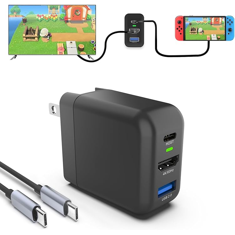 Amazon.co.jp: 【Switch対応3-in-1】スイッチ用ACアダプター 多