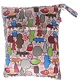 Damero Cute Travel Baby Wet and Dry Cloth Diaper Organizer Bag (Large, Tree) by Damero