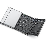 iClever Bluetooth キーボード 折りたたみ式 ワイヤレス マルチペアリング ipad/iphone 用 キーボード Type-C充電式 軽量 薄型 ポータブル 無線 iOS/Android/Windows に対応 （シルバー） IC-