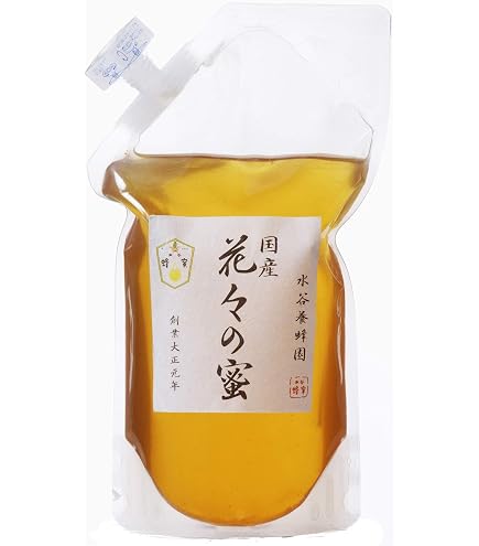 Amazon | 水谷養蜂園 国産花々の蜜 600g | 水谷養蜂園 | はちみつ 通販