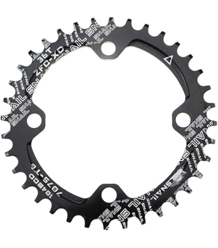 Amazon | Wolf Tooth 110 BCD 非対称 4ボルト エアロチェーンリング