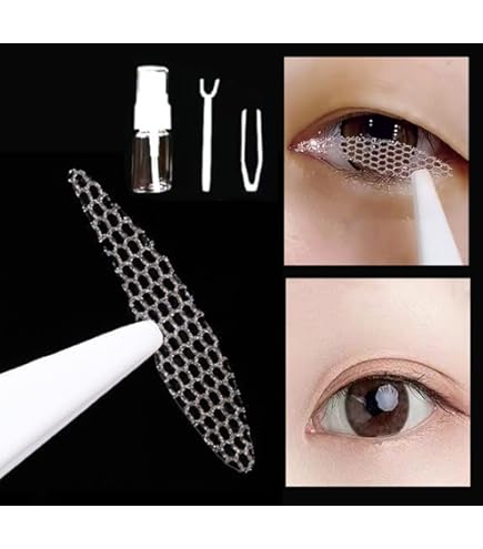 Amazon.co.jp: shefun ふたえテープ メッシュ 384枚 水で貼る【幅広