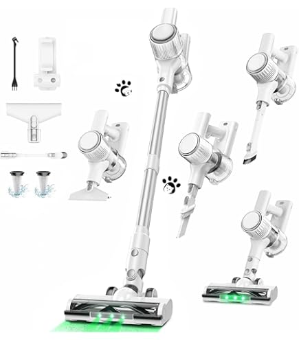 【新品】Hearten掃除機 コードレス超軽量自走式グリーンLEDライト強力吸引 Amazon | Hearten 掃除機 コードレス【超軽量自走式設計