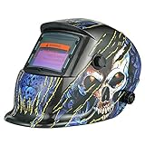 KKmoon 自動遮光 溶接面 溶接ヘルメット TIG MIG ソーラーパワーヘッドバンド調整可能