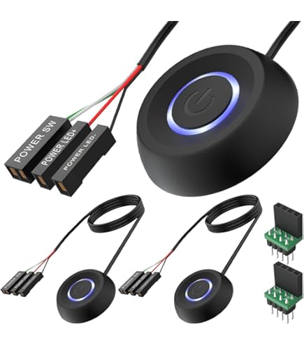 Amazon.co.jp: PC 電源スイッチ コンピュータデスクトップスイッチ PC