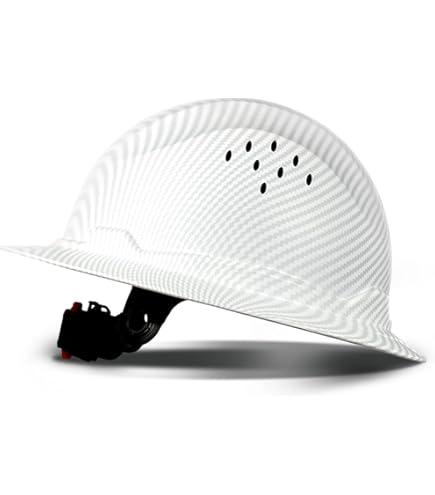 Full Brim Vented OSHA Construction Hard Hat, Grey Silver Classic Design