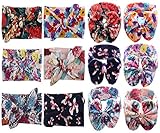 Qandsweet 女の子の赤ちゃん用 可愛らしいへッドバンド 伸縮ヘアバンド  カラー: ピンク