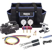 イチネン TASCO エアコン工具セット TA23AB 真空ポンプ逆止弁付 ほか タスコ】エアコン工具セット TA23AB: |e431（いいしざい