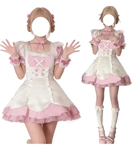 Amazon.co.jp: 不思議の国のアリス 風 メイド服 衣装セット