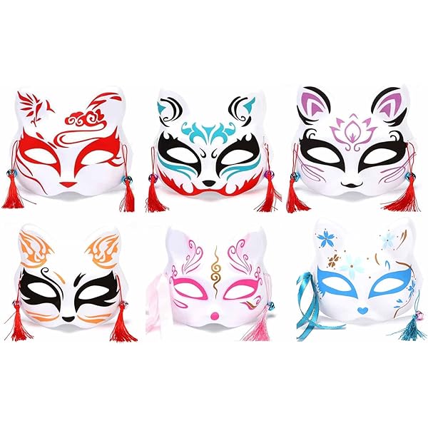 Amazon | [YUNHUNG] 狐お面 狐面 桜色 ピンク キツネ きつねのお