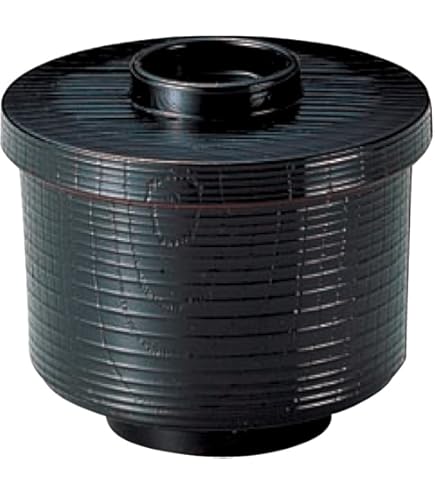 Amazon｜若泉漆器 割子飯器 黒内朱塗 1-224-7｜飯碗 オンライン通販