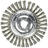 Bosch WB559 4-Inch Carbon Steel Stringer Bead Knotted Wire Wheel, 5/8-Inch x 11 Thread Arbor [並行輸入品]