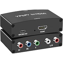 Amazon | コンポーネント to HDMI コンバーター 変換器 1080P対応 5RCA