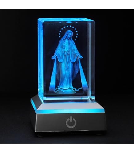 Amazon.co.jp: Movdyka 3Dクリスタル 聖母マリア像 宗教ギフト 女性