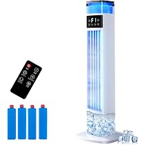 Amazon | Saluyar【2026年新型】冷風機 加湿器 1台2役 95cm高さ タワー
