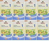 ホレ オーガニック有機原料使用・乳児用( Holle Organic Infant Formula) 粉ミルク ステップ　1【0-6カ月】400g, 8箱セット