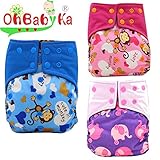 Ohbabyka3点セット 布おむつカバー サイズ調整可 キッズ ベビー 赤ちゃん 新生児 トイレ 布おむつカバー 布オムツカバー 70cm 80cm 90cm 子供 保育園 入園準備 入園グッズ 男