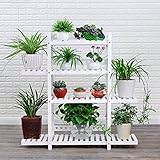 フラワースタンド ソリッドウッドフラワースタンド多層フラワースタンドバルコニー屋内と屋外のリビングルームプラントスタンド Flower racks (色 : B, サイズ さいず : 2)