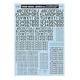 サンコーマーク工業 M02 45度 Numbers&Letters 黒 13.5×19.5cm レプトジーダ WING DECAL SERIES WM-07